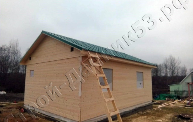 4 Каркасно-щитовой дом 7×5, 35 м², Псковская область, деревня Палкино (11)